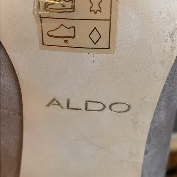 Aldo Suede High Block Heels size 38 - Picture 4 of 4